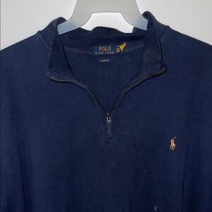 Ralph Lauren Navy Blue Zip Up Sweater
